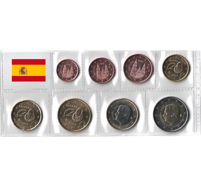 Hispaania Euro komplekt UNC 2023