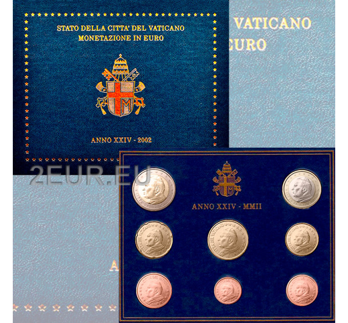 Vatikani komplekt BU 2002 - Euromüntide komplekt
