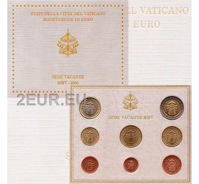 Vatikani komplekt BU 2005 - Euromüntide komplekt - Sede Vacante