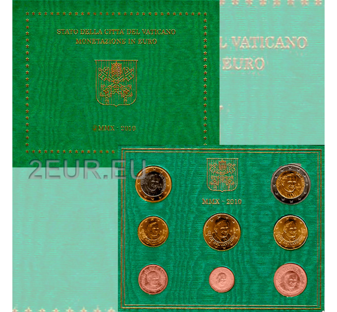 Vatikani komplekt BU 2010 - Euromüntide komplekt