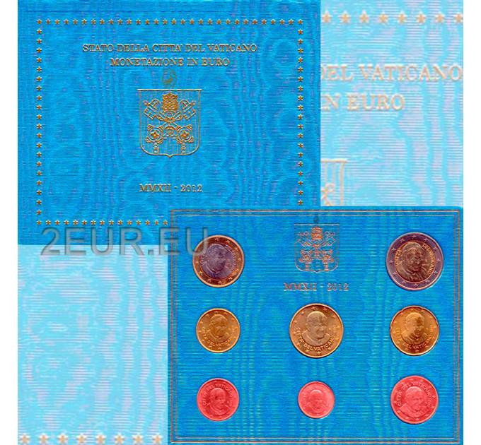 Vatikani komplekt BU 2012 - Euromüntide komplekt