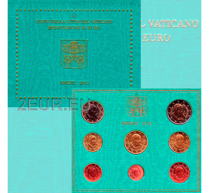 Vatikani komplekt BU 2013 - Euromüntide komplekt
