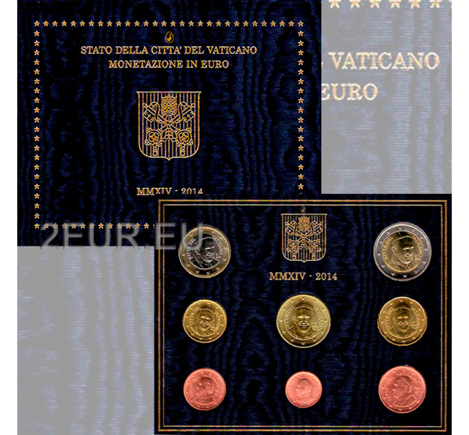 Vatikani komplekt BU 2014 - Euromüntide komplekt