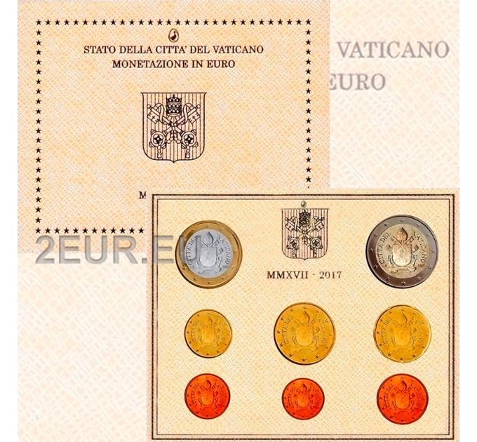 Vatikani komplekt BU 2017 - Euromüntide komplekt