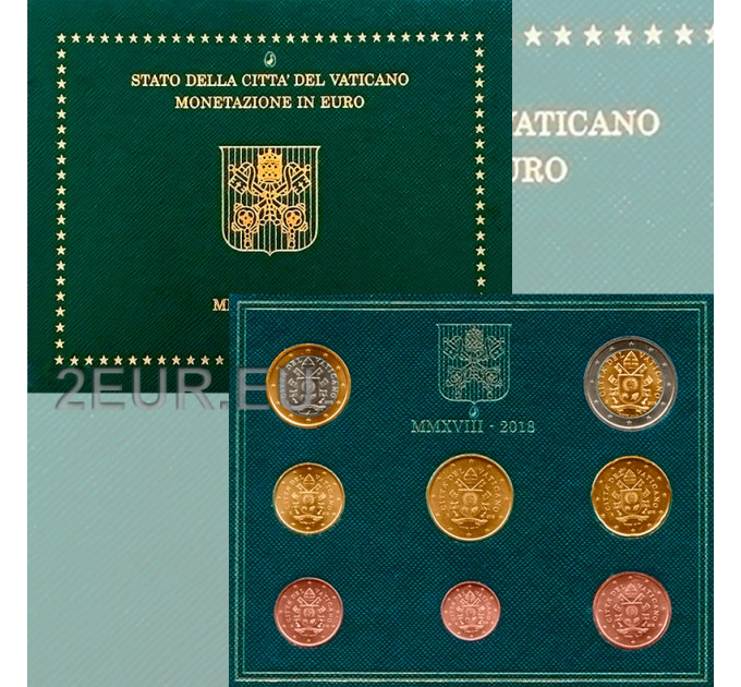 Vatikani komplekt BU 2018 - Euromüntide komplekt