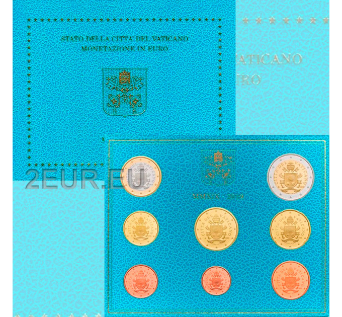 Vatikani komplekt BU 2019 - Euromüntide komplekt
