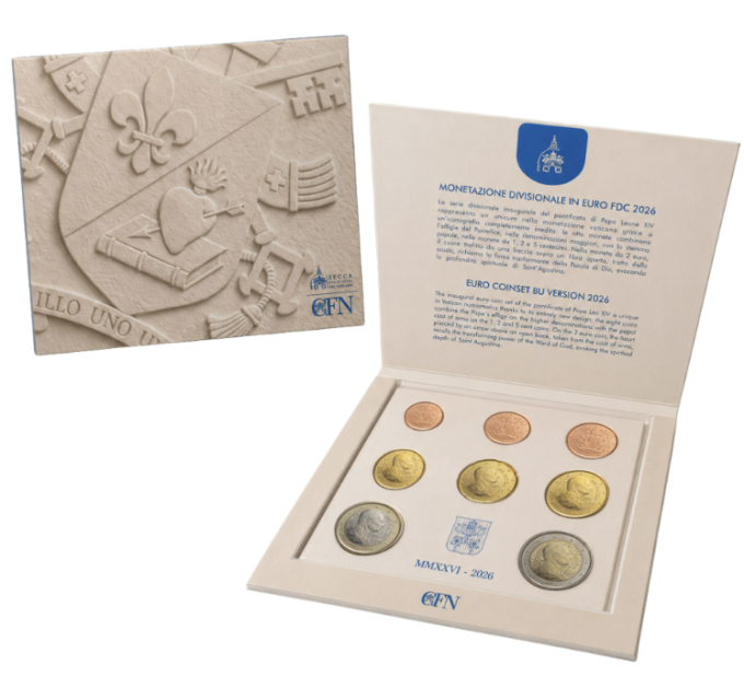 Vatican set BU 2026 - Euro coin set