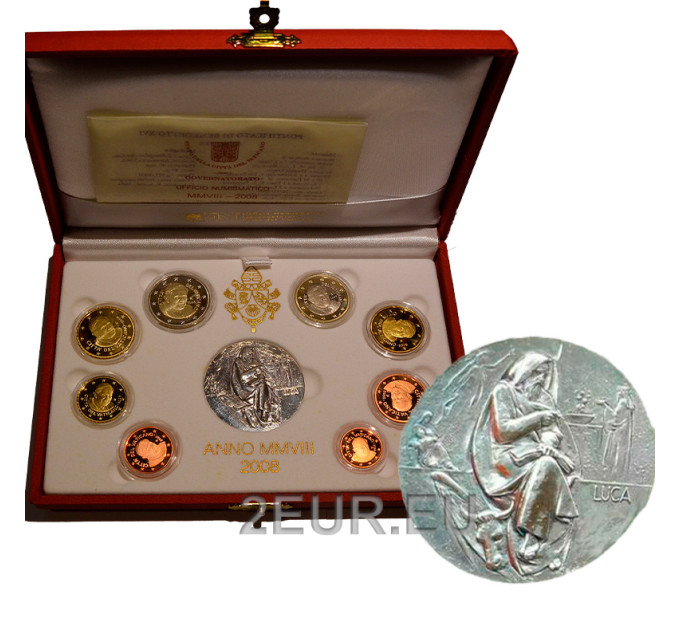 Vatikani komplekt proof 2008 - Euromüntide komplekt