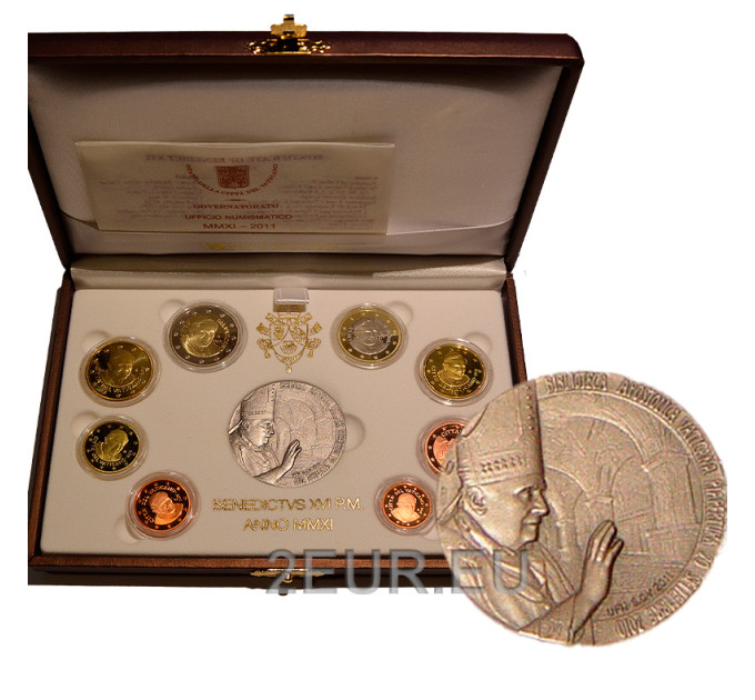 Vatikani komplekt proof 2011 - Euromüntide komplekt
