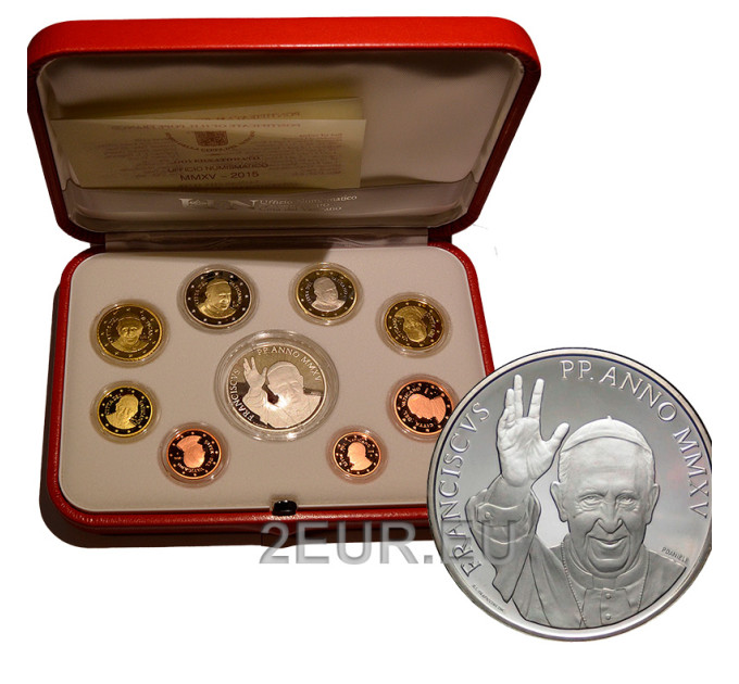 Vatikani komplekt proof 2015 - Euromüntide komplekt