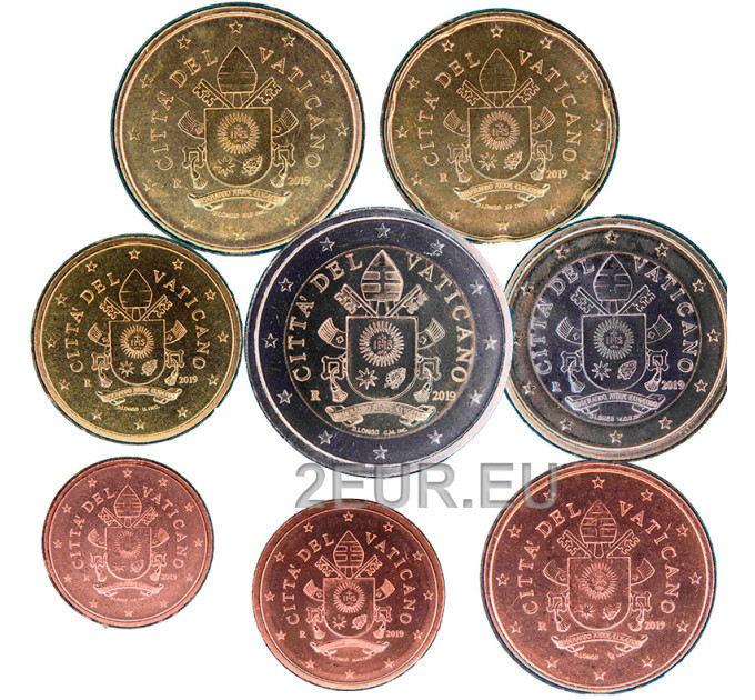 Vatikani komplekt UNC 2019 - Euromüntide komplekt