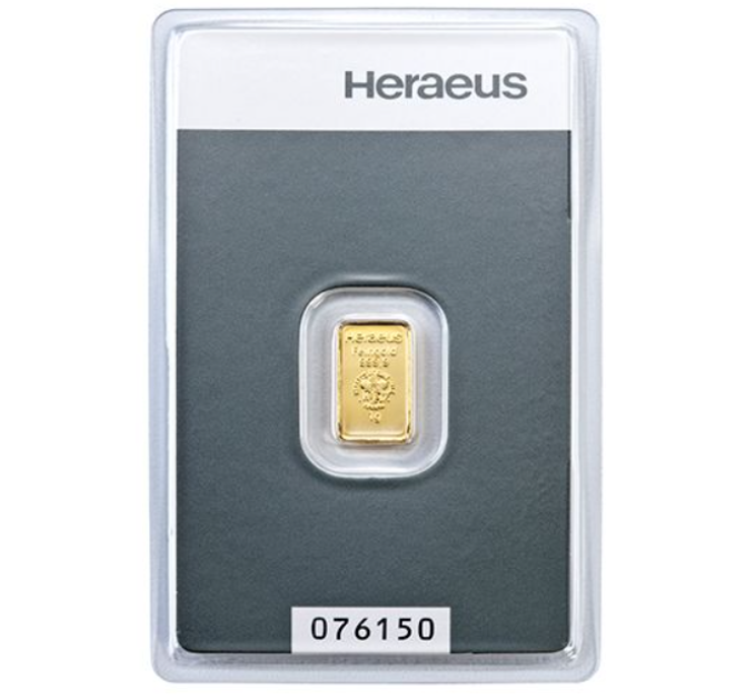 1g Kuldkangi Heraeus