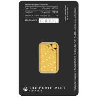 10g Gold Bar Perth Mint