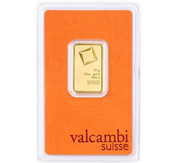 10g Золотой слиток Valcambi