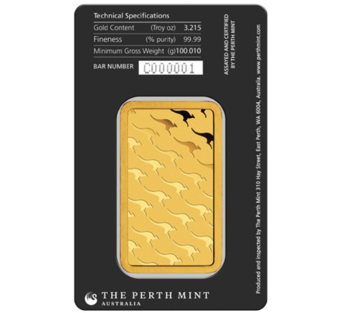 100 g Kuldkangi Perth Mint