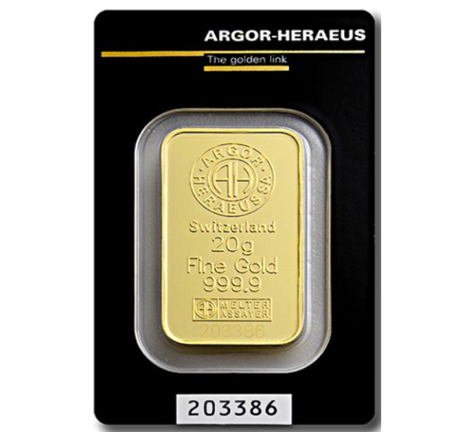 20g Kuldkangi Argor Heraeus