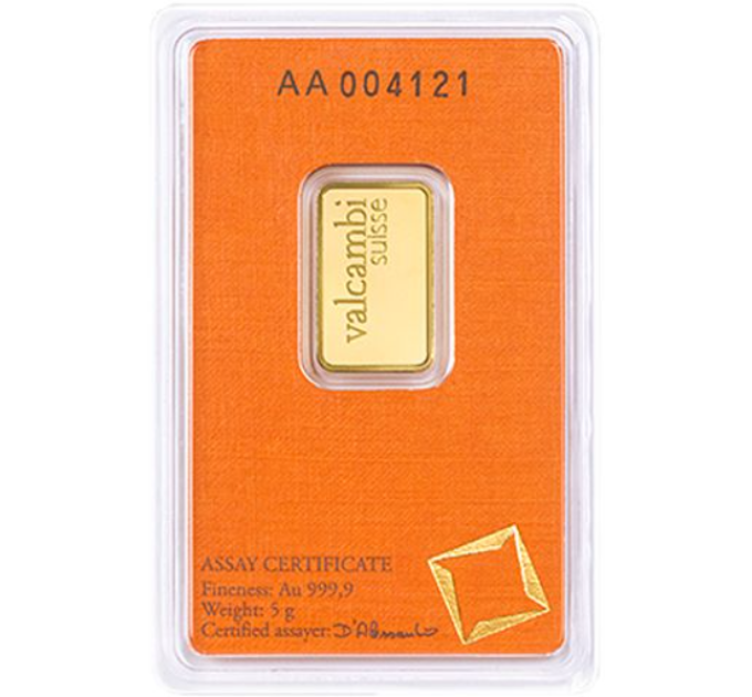 5g Gold Bar Valcambi