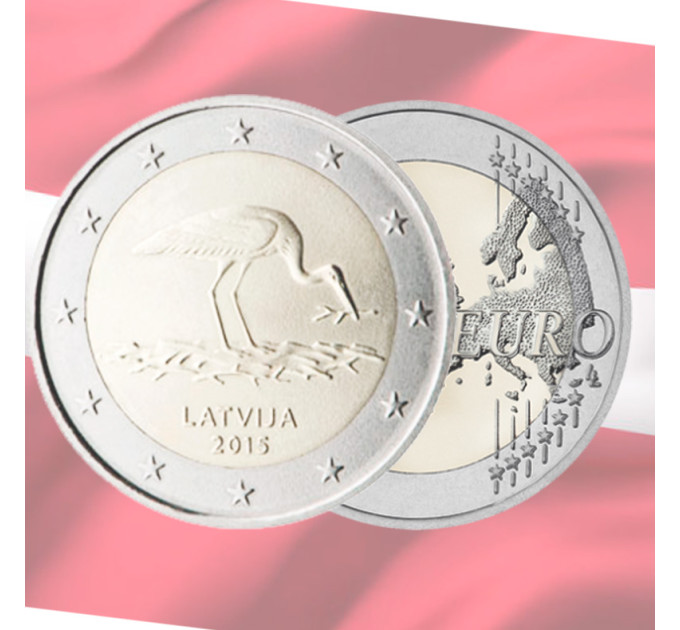 Läti 2 eurot UNC 2015 - Toonekurg