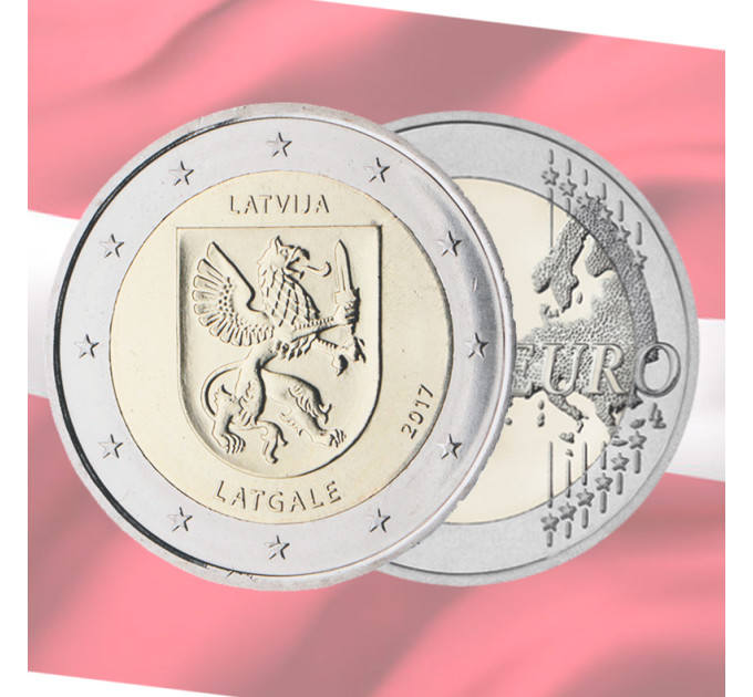 Läti 2 eurot UNC 2017 - Latgale
