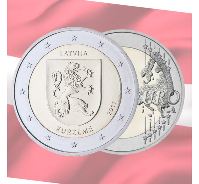 Läti 2 eurot UNC 2017 - Kurzeme