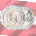 Läti 2 eurot UNC 2018 - Zemgale