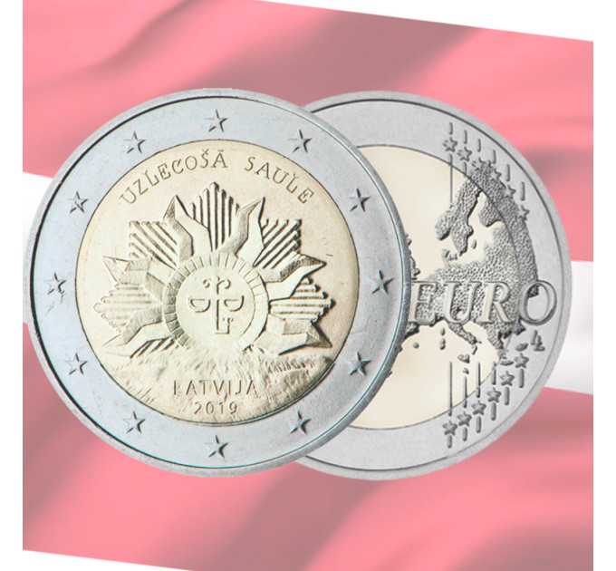 Latvia 2 euro UNC 2019 - The Rising Sun