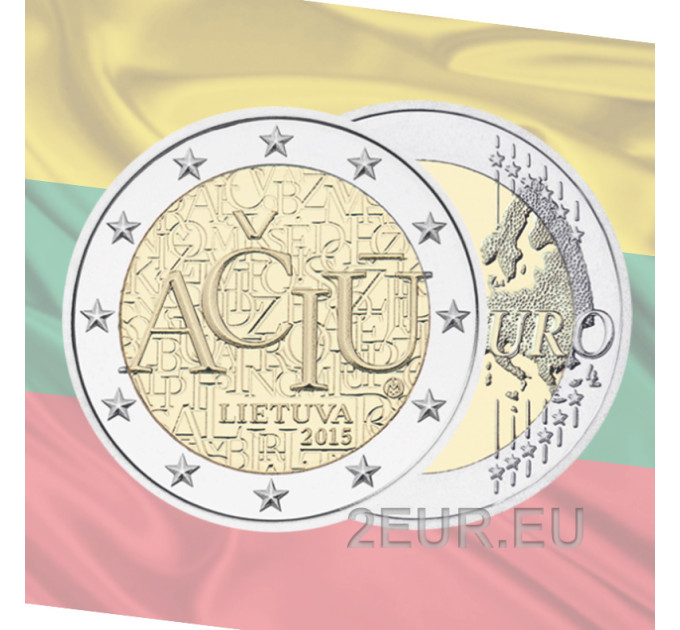 Leedu 2 eurot UNC 2015 - Leedu keel