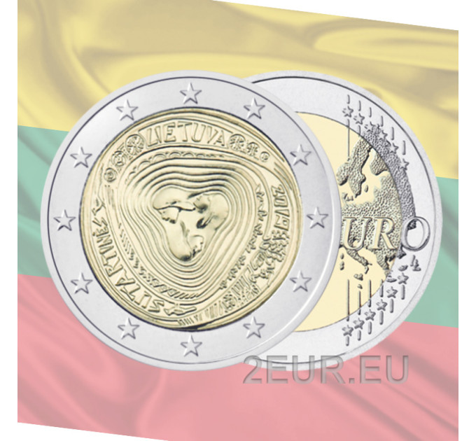 Leedu 2 eurot UNC 2019 – Sutartines
