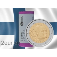 FINLAND 2 EURO 2020 - 100TH ANNIVERSARY OF THE BIRTH OF VÄINÖ LINNA roll