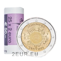 LUXEMBOURG 2 EURO 2012 - 10 YEARS OF EUROr
