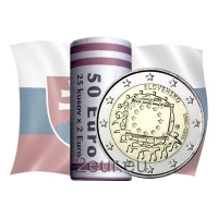 SLOVAKIA 2 EURO 2015 - 30 YEARS OF THE EU FLAG - ROLL