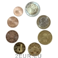 AUSTRIA 2022 - EURO COIN SET - UNC