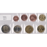 ITALY 2017 - EURO COIN SET - UNC