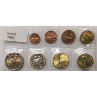 GREECE 2002 - EURO COIN SET