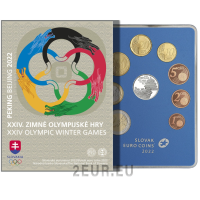 SLOVAKIA 2022 - Winter Olympic Games - Beijing 2022 - EURO COIN SET - PROOF
