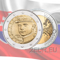 Slovakkia 2 eurot UNC 2019 – Milan Rastislav Stefaniku 100. surma-aastapäev