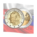 Словакия 2 евро UNC 2021 - 100 лет со дня рождения Александра Дубчека