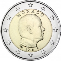 MONACO 2016 - 2 EURO PRINCE ALBERT II