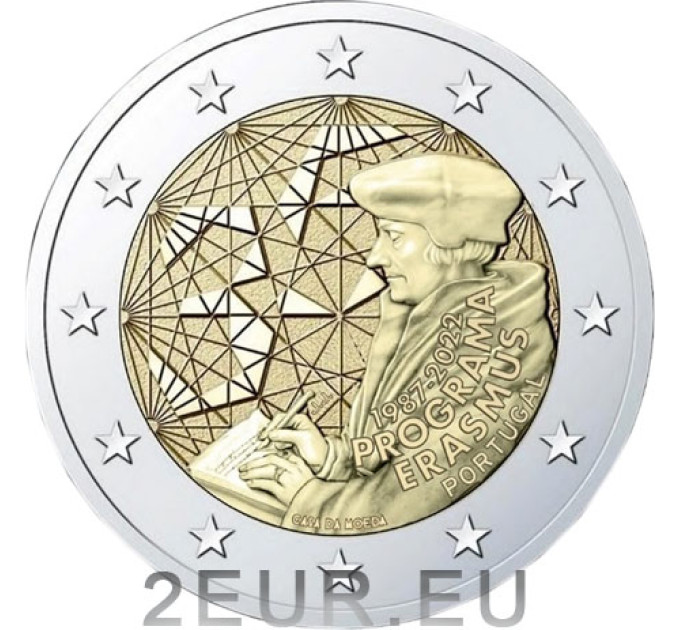 Portugal 2 euro UNC 2022 - 35 Years of the Erasmus