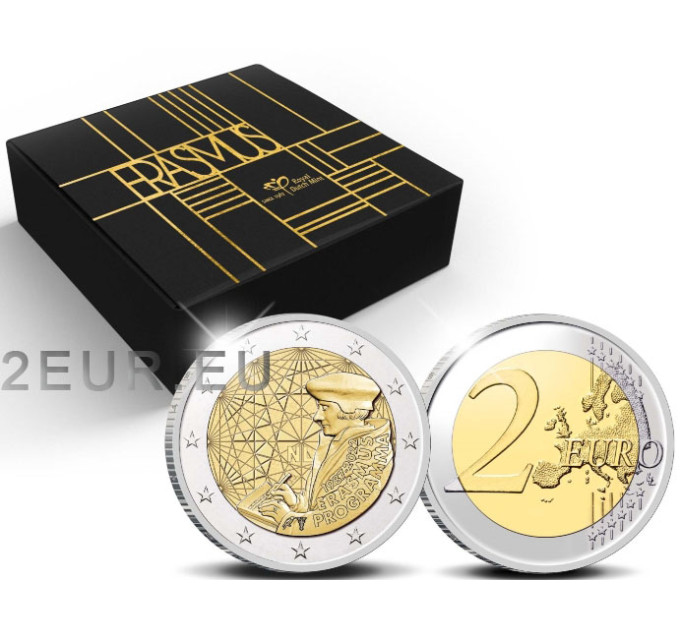 Holland 2 euro proof 2022 – 35 aastat Erasmust