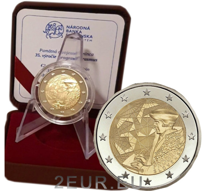 Slovakkia 2 Euro proof 2022 – 35 aastat Erasmuse programmi