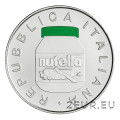 Itaalia 5-eurone hõbe BU 2021 – Nutella roheline
