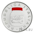 Itaalia 5 euro hõbe BU 2021 – Itaalia ekstsellentsid - Ferrero - Nutella - punane värv