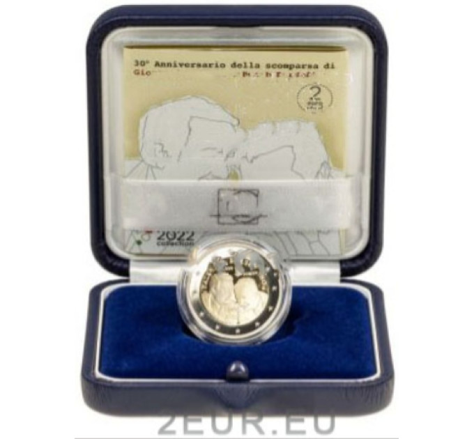 Itaalia 2 euro proof 2022 – Giovanni Falcone'i ja Paolo Borsellino 30. surma-aastapäev