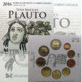 Италия 2016 - евро набор BU - Tito Maccio Plauto