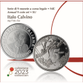 Itaalia Euro komplekt BU + 5 euro hõbemünt 2023 - Italo Calvino 100. sünniaastapäev