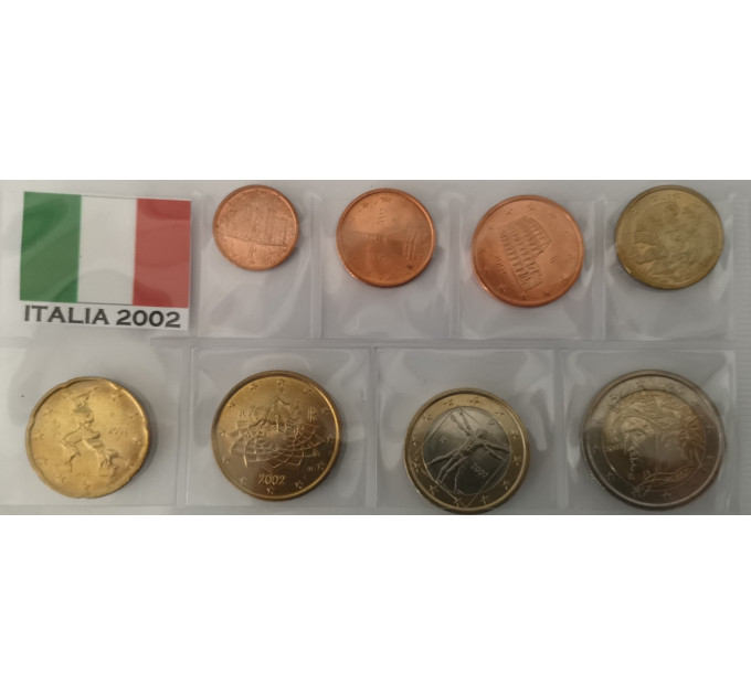  Itaalia euro komplekt UNC 2002