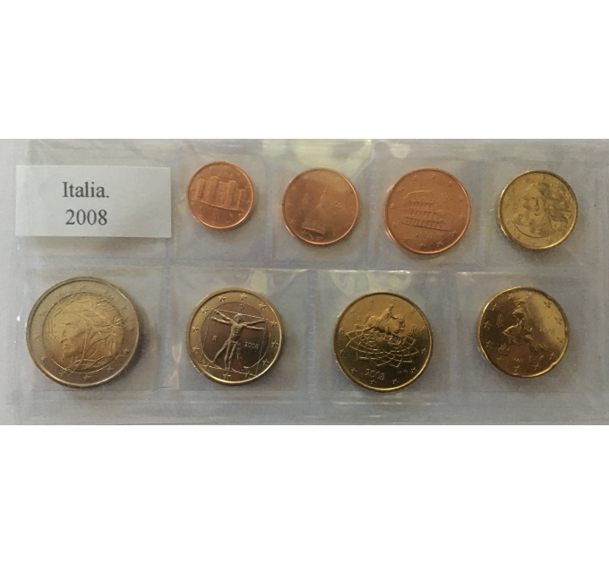  Itaalia euro komplekt UNC 2008