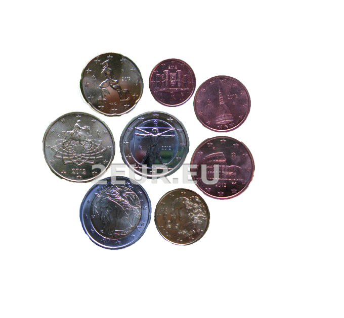  Itaalia euro komplekt UNC 2012