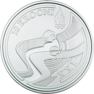ESTONIA 2010 - 10 KROON - VANCOUVER WINTER OLYMPIC GAMES 